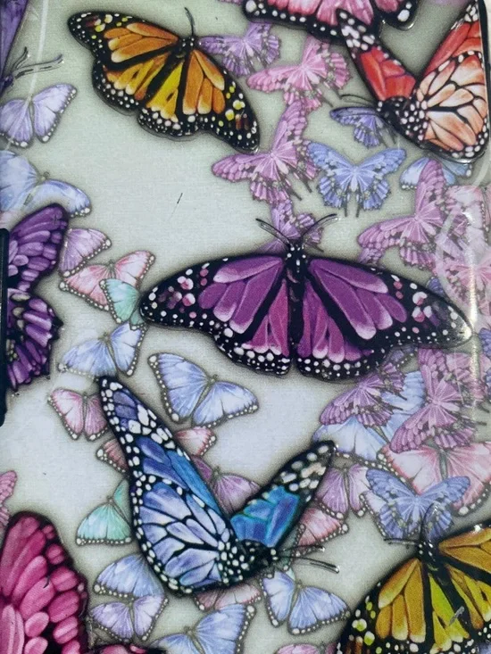 Butterfly Card Holder Wallet Organizer Accordion Case Floral Multicolor - Picture 9 of 9